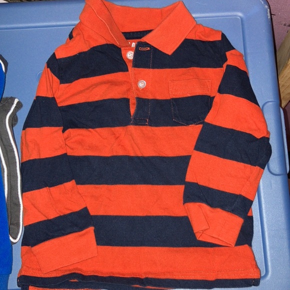 Greendog 24mo navy pants w/ tan belt and orange/blue long sleeve T. Plus bonus - Picture 8 of 9